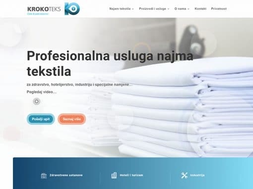 Krokoteks web stranica