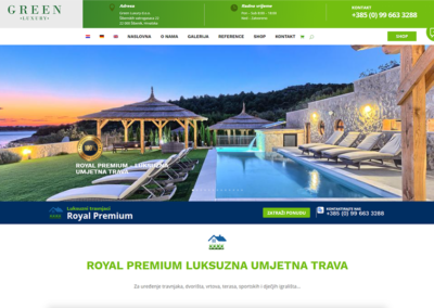 Green Luxury web shop bez cijena