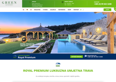 Green Luxury web shop bez cijena